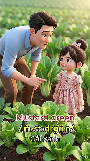 video 66 các loại rau cải P1. Tìm hiểu TÊN CÁC LOẠI RAU CẢI P1. 5 phút mỗi ngày học cùng con!