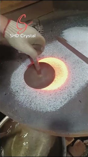Satisfying Molten Glass & Sand Transformation! 😱✨ #shorts
