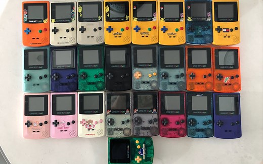 任天堂 gameboy color gbc图鉴 gbc限定 大全 gba gbp gbm gbasp 掌机 游戏机 开箱