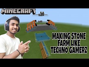 HOW TO MAKE COBBLE STONE FARM LIKE TECHNO GAMERZ IN MINECRAFT POCKET EDITION 1.16 #TechnoGamerz
