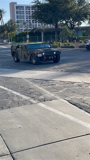 Chopped and Lowered #humvee at #sema2023 #sema #semashow #hmmwv #hummer #hummerh1 #usarmy #usmc #veterans | Internal Combustion