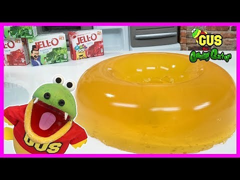 DIY GIANT GUMMY DONUT and how to make jell-o gummies