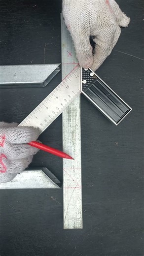 Perfect Mitre Cuts The Easiest 45-Degree Trick #metalworking #diy