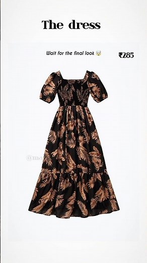 Black Floral Midi Dress Outfit Inspiration | Elegant Heels & Classy Shoulder Bag Look