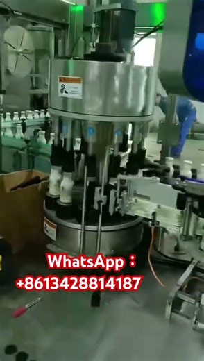 High-Speed Milk Labeling Machine | Rotary Glass Bottle Labeling #LabelingMachine