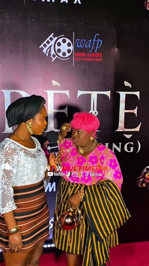 Watch the arrival of Aunty Sidi #Osobola of #koleoso at the premiere of IRETE
