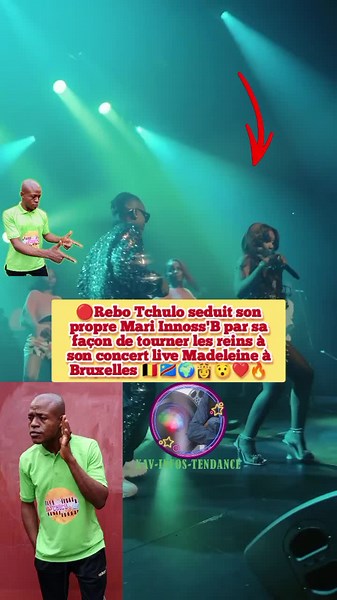🔴Rebo Tchulo seduit son propre Mari Innoss'B par sa façon de tourner les reins à son concert live Madeleine à Bruxelles 🇧🇪🇨🇩🌍👸😯❤🔥 #rebotchulo #fypシ #bruxelles #madeleine #fyp #innossb #tournerlesreins #fypシ゚viral #congo #pourtoi @Innoss’B @Rebo