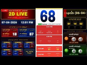 Myanmar 2D Live Result Today 12:01 PM | မြန်မာ 2D ရလဒ် | 07-04-2026