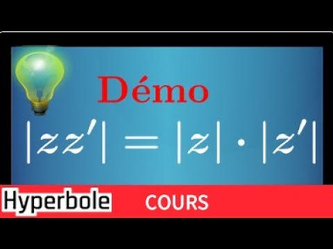 Modulus of a complex number Demonstration |z·z'|=|z|·|z'| Final year Expert Maths Option • Conjugate