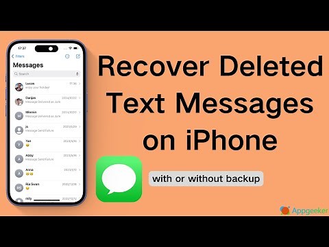How to Recover Deleted Text Messages on iPhone – via Recently Deleted, iCloud, iTunes, or no backup