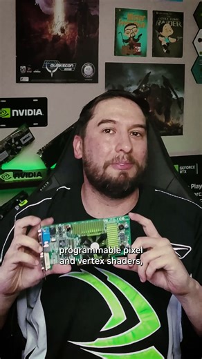 انغمسوا في تفاصيل إطلاق بطاقة GeForce 3 مع GeForce_JacobF@ وشاهدوا كيف منحت Programmable Shaders ودعم DirectX 8 تأثيراً رسومياً مذهلاً في ألعاب مثل AquaNox و The Elder Scrolls III: Morrowind! | NVIDIA GeForce Middle East
