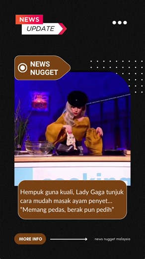 Cooking Ayam Penyet with Lady Gaga