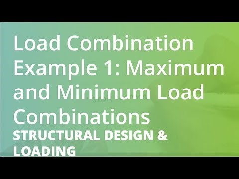 Load Combinations Example 1: Maximum and Minimum Load Combinations | Structural Design & Loading