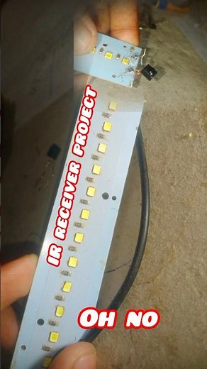 mini IR receiver LED project #viral#shorts