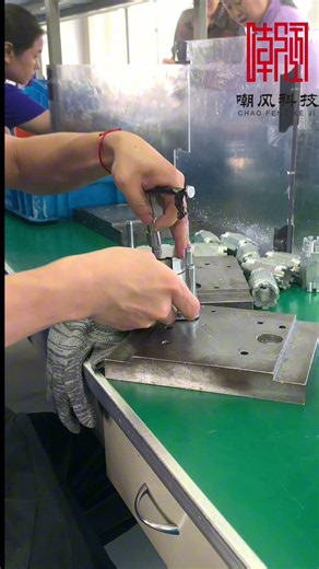 Fire and Smoke Damper Actuator Gearbox assembly proces #damper #factory #manufacturer #hvac