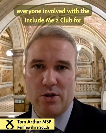 Include Me 2 Club do such fantastic, inclusive work in my Renfrewshire South constituency and beyond. They inspire and support their members, and recognise personal achievements and milestones in a wonderful way. It was a pleasure to celebrate with them again on what was a truly special night. | Tom Arthur MSP