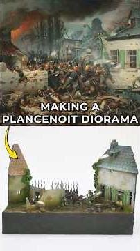 Waterloo's Prussian Attack on Plancenoit - from painting to diorama