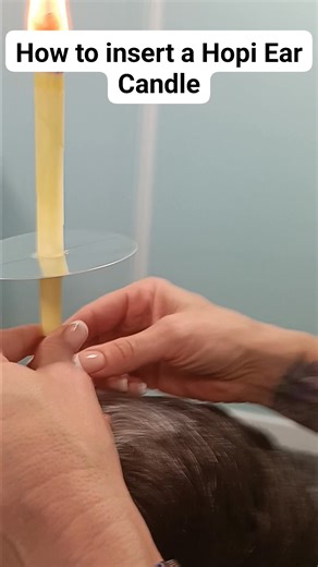 How to insert a Hopi Ear Candle safely 冀 #holistictherapies #hopiearcandles #hopiearcandling #holistictherapy #holistictraining #holistictherapist | Simply Serenity Training Academy & Treatment Room | Facebook
