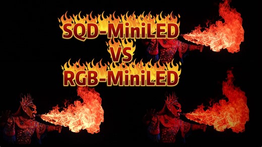 SQD-MiniLED VS RGB-MiniLED