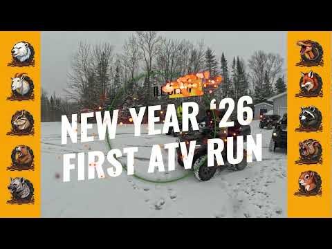 First ATV Trail Ride of 2026 in a Snowstorm, New Brunswick