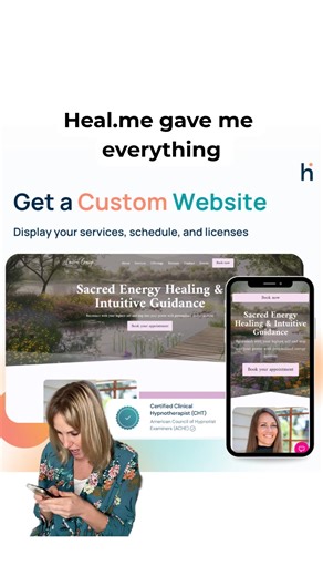 Introducing the new all-in-one platform for holistic practitioners: A beautiful custom website, integrated bookings & payments, automated client reviews, and a feature in the largest marketplace for holistic care. It's everything you need to grow your practice! Apply now at www.heal.me/pro | Heal.me