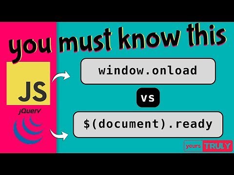 🔥 window.onload VS document.ready 🔥 The Difference