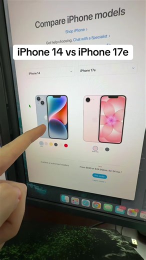 iPhone 14 vs iPhone 17e #iphone #apple #techtok #compare | iPhone 14