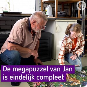 Jan miste nog één stukje, maar nu is zijn puzzel van 33.600 stukjes eindelijk compleet. 🥰🧩 Lees het hele artikel: http://ogld.nl/1cgh | Omroep Gelderland