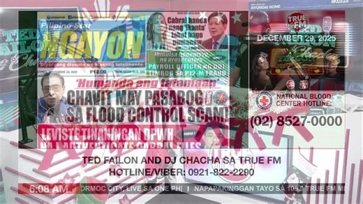Ted Failon DJ Chacha sa True FM Livestream | December 29, 2025 | 105.9 True FM