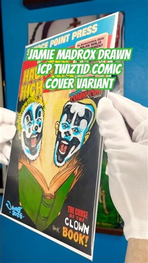 One of a Kind Hand Drawn ICP Variant Cover of Twiztid’s “The Curse of the Green Book” #twiztid #icp