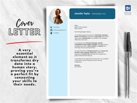 The Creative Edge | Modern Resume Template | Stand Out Design | Microsoft Word | Creative CV - Etsy