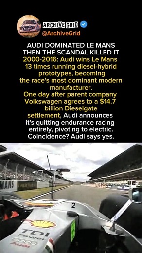 Audi Won Le Mans 13 Times With Diesel — Then Dieselgate Ended It All