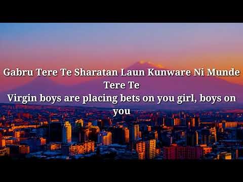 Tere Te(Lyrics w/ english translation) - Ap Dhillon | Gurinder Gill | Shinda kahlon