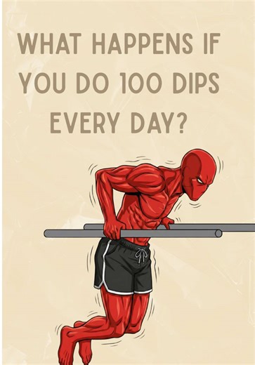 What Happens If You Do 100 Dips Every Day? #calisthenics #dips #workout