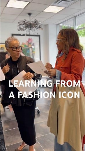 Working alongside a Chicago fashion legend #fashion #chicagofashion #barbarabates