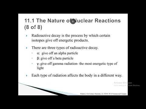 Chapter 11: Nukes - The Fundamental of Nuclear Chemistry