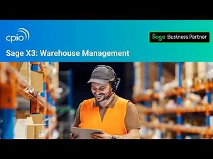 Sage X3 Warehouse Management