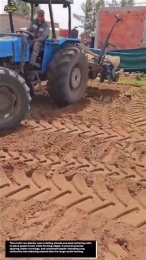 Insane Farm Machine Plants Perfect Rows in Seconds! 🚜🔥