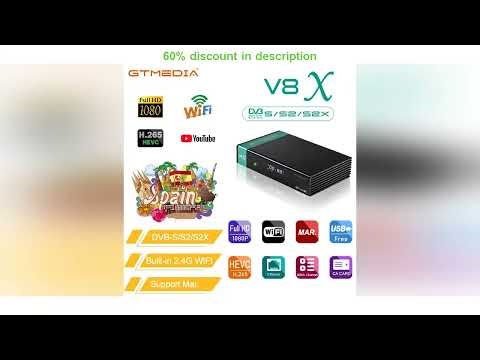 A must-have product #GTMEDIA V8X Mars Satellite Receiver DVB-S/S2/S2X 1080P HD Built-in 2.4G WIFI