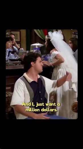 Well I wanna million dollars too 😂😭 || Friends Season 1 (1994–1995) #Friends #funny #TVHistory