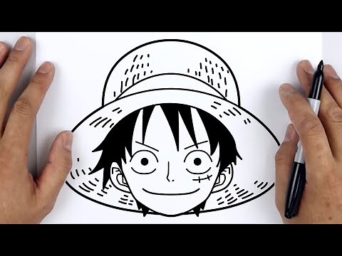 HOW TO DRAW MONKEY D. LUFFY FACE | One Piece - Easy Step by Step Anime Drawing
