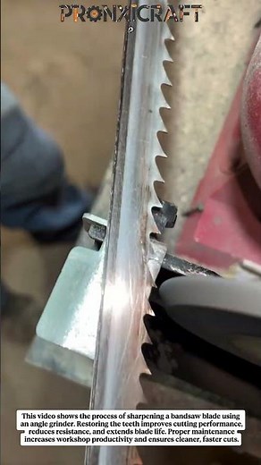 How to Sharpen a Bandsaw Blade with an Angle Grinder | Workshop Tool Maintenance
