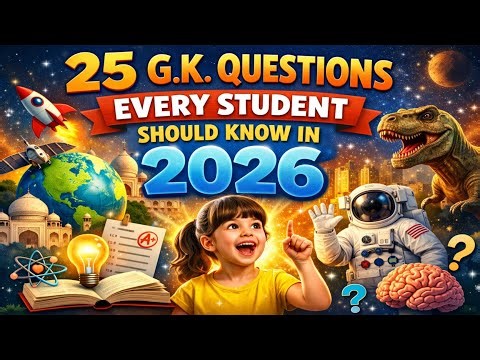 25 G.K. Questions Every Student Should Know in 2026 | MATH QUIZ Challenge 🧠📚