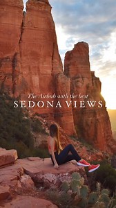 As one of the highest airbnbs in Sedona, the view from the Sedona Mountain Home will have you on cloud 9 during your stay. The home sleeps 6 and if you want to book, the link is in my bio! Made in collaboration with @chloedomecq #sedona #sedonaaz #placestostayinsedona | pang_bang