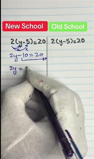 Old school math vs new school math 🧮 #mathematics #maths #mathstricks