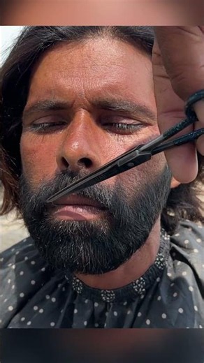 Satisfying Beard & Mustache Trim with Scissors ✅