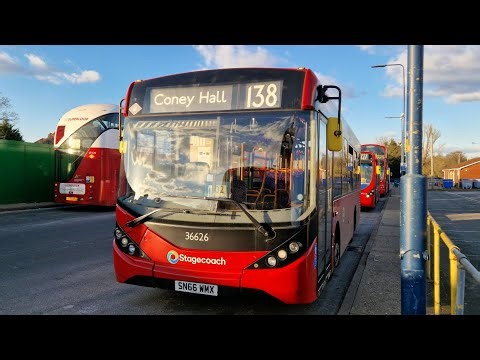 FULL JOURNEY | LONDON BUS 138 CONEY HALL - BROMLEY NORTH (SN66WMX) 36626