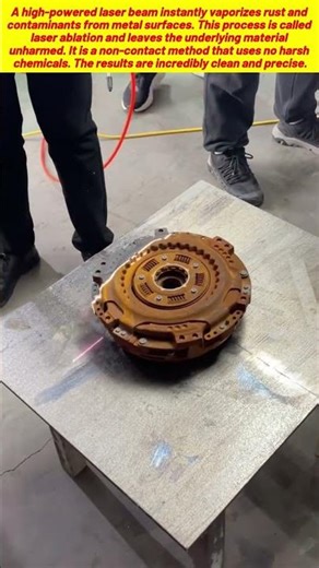 Powerful Laser Technology Wiping Away Heavy Surface Rust