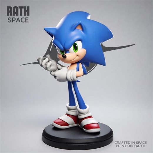 Blue Speed Hedgehog STL | Stylized Cartoon 3D Print Model (digital Download) - Etsy