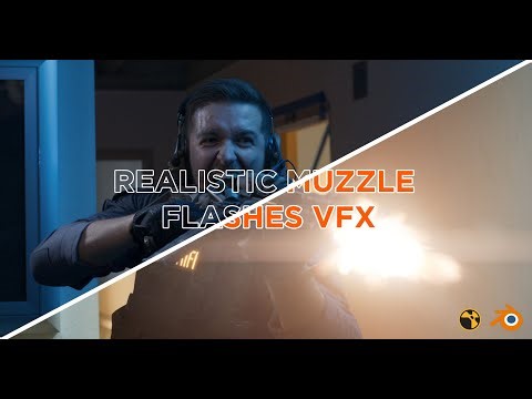 Realistic Muzzle Flashes VFX in Nuke || #vfx